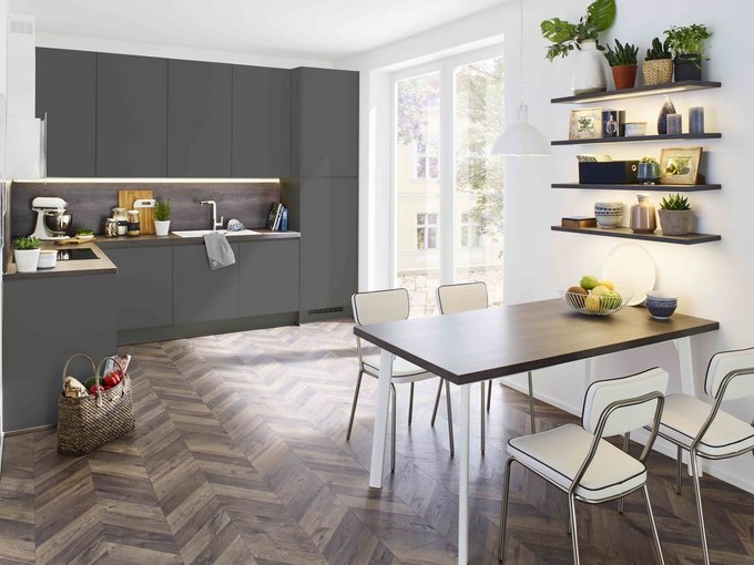 cuisine, vogue, gris, ardoise